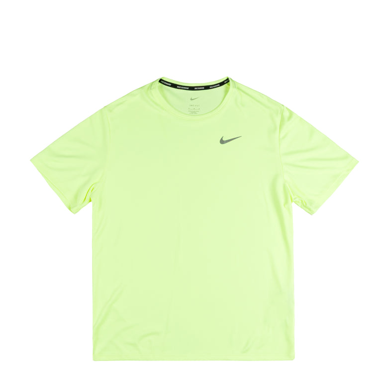 Nike Dri-FIT Miler UV Running Top - L / Barely Volt / Reflective Silver