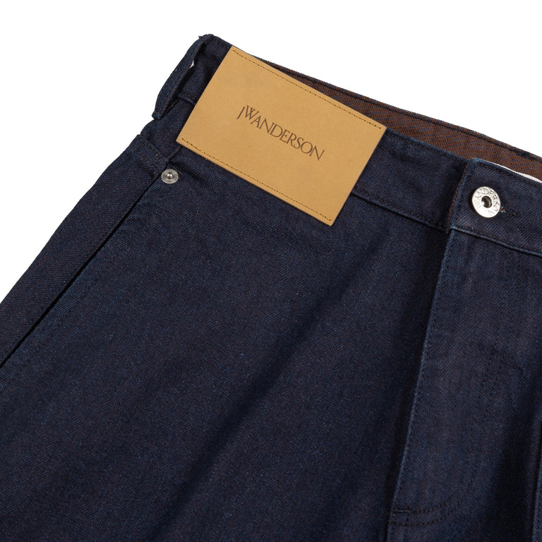 JW Anderson Turn Up Twisted Workwear Jeans
