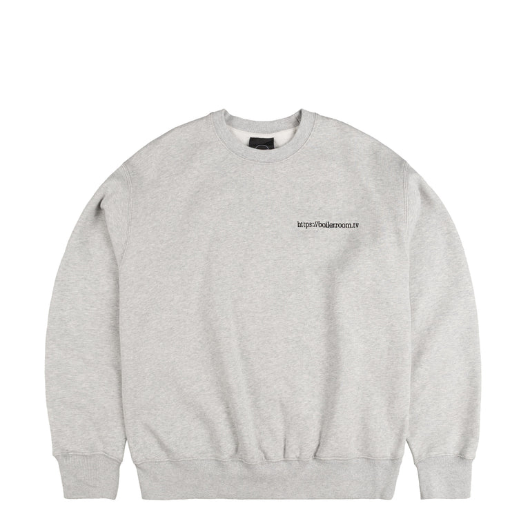 Boiler Room TV Logo Crew Sweatshirt - XL / Grey