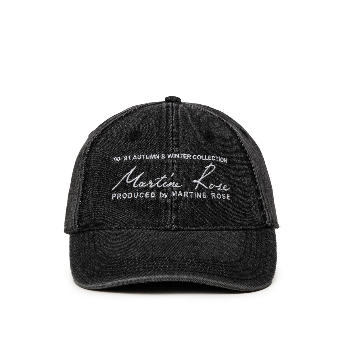 MARTINE ROSE　25SS roll black刺繍 キャップ Martine Rose Signature Cap » jetzt online kaufen!