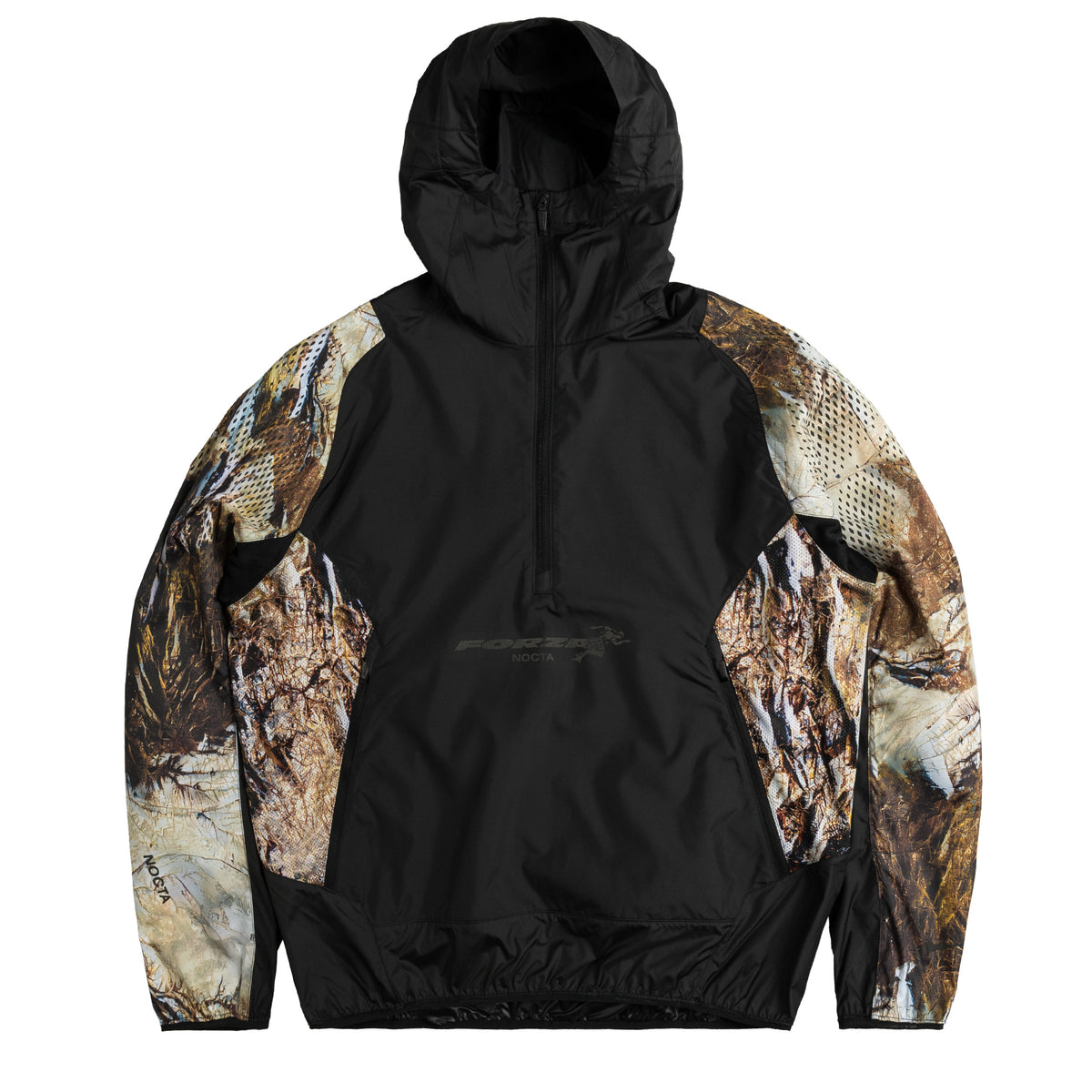 Half zip hooded jacket outlet