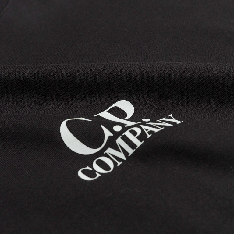 C.P. Company Jersey British Sailor Logo T-Shirt (Black)