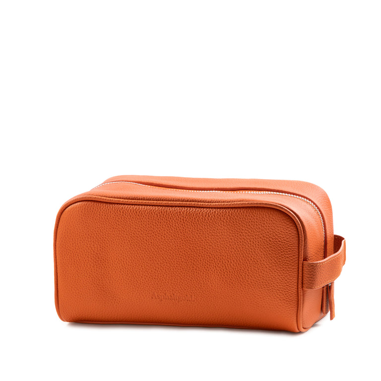Asphaltgold Leather Toiletry Bag