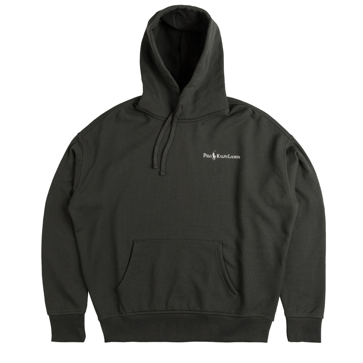Black polo hoodie clearance
