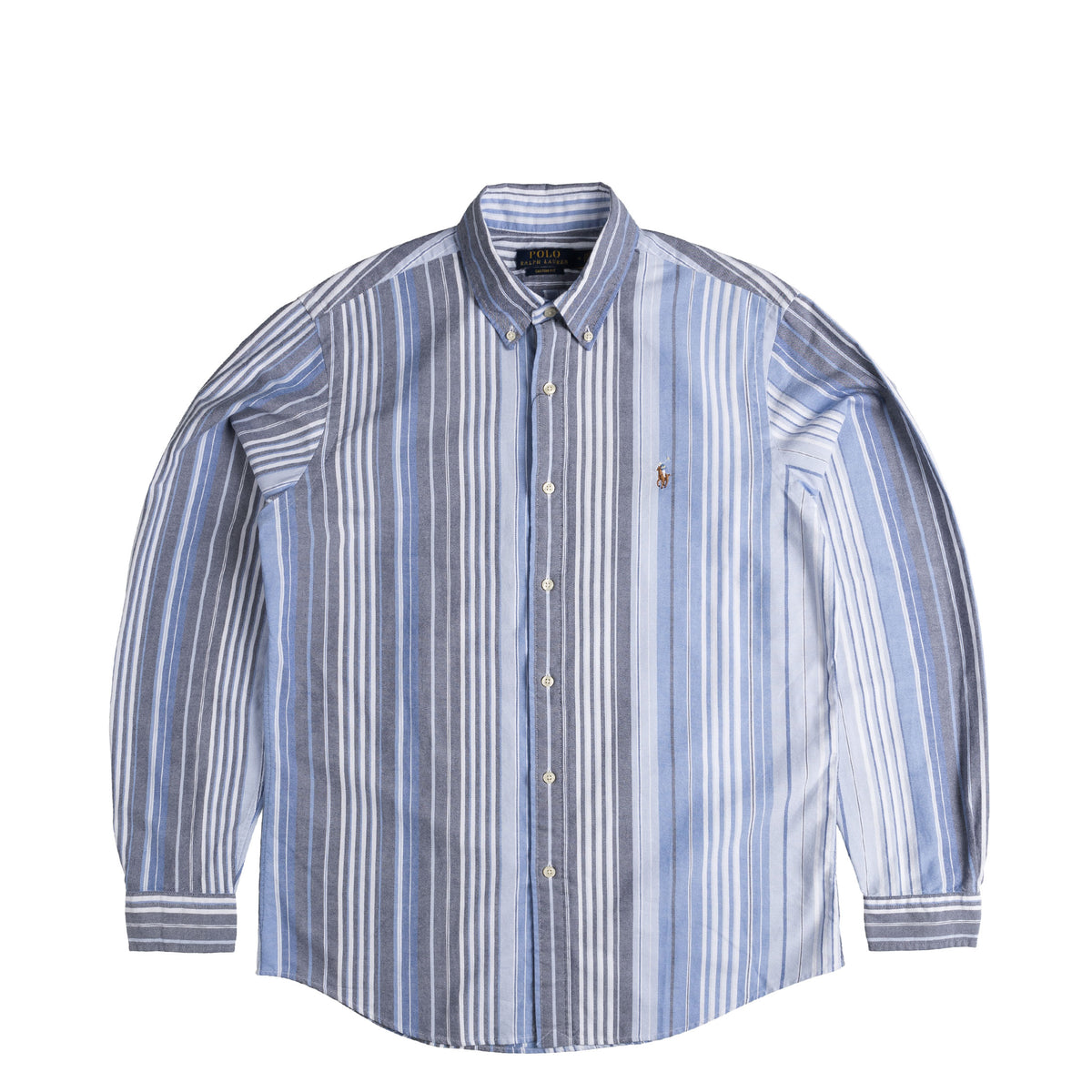 Ralph lauren clearance striped oxford shirt
