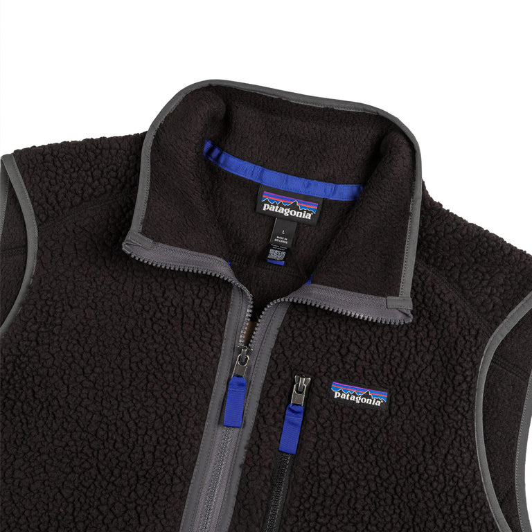 Patagonia Retro Pile Vest (Black / Forge Grey)