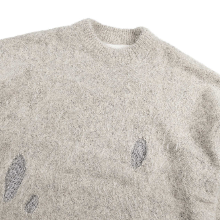 New Amsterdam Surf Association Alpaca Blend Crewneck (Grey)