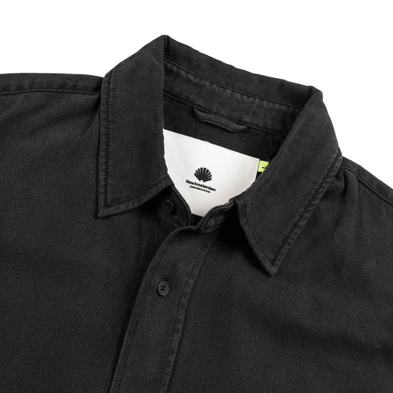 New Amsterdam Surf Association Denim Shirt (Washed Black)