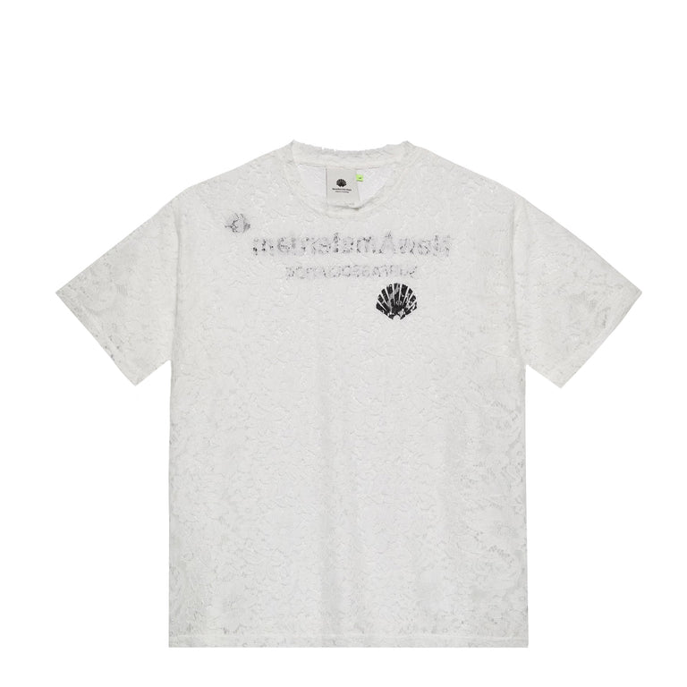 New Amsterdam Surf Association Lace Logo Tee (White / Black)