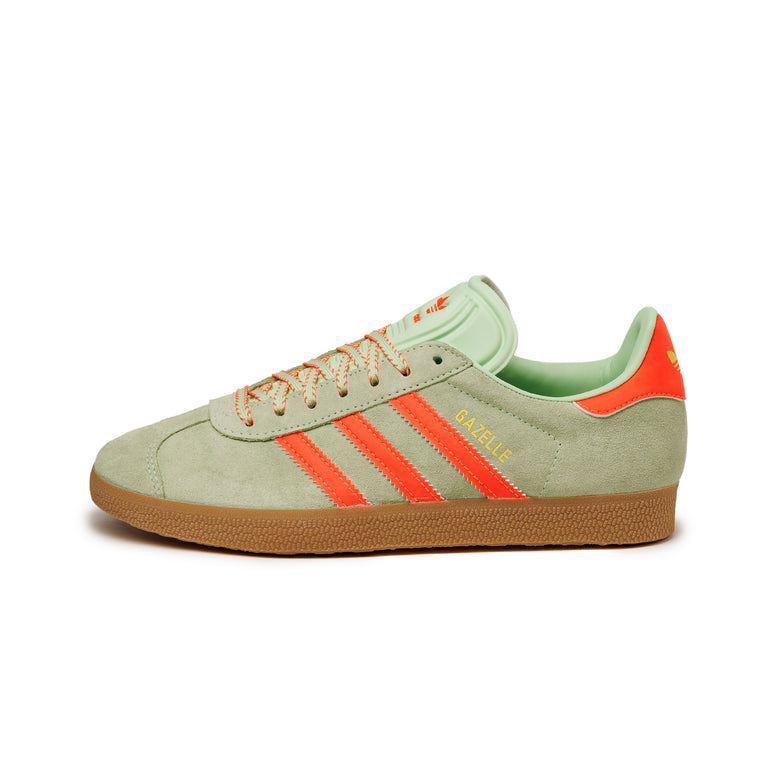 Adidas Gazelle W - 38 2/3 / Semi Green Spark / Solar Orange / Gum