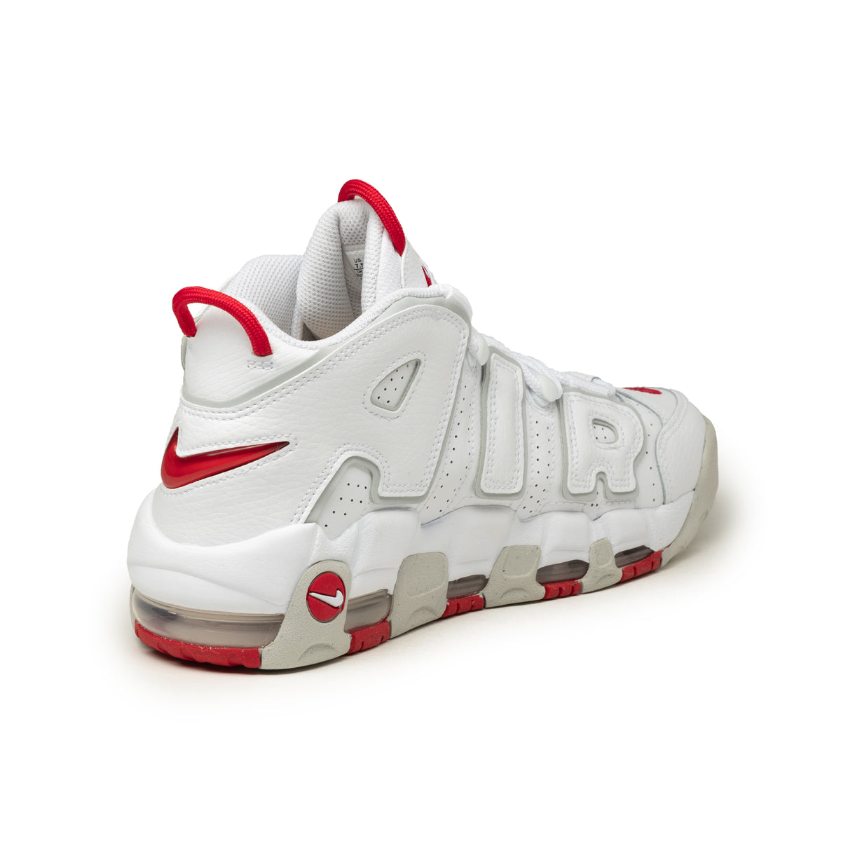 Nike uptempo 96 white and red deals