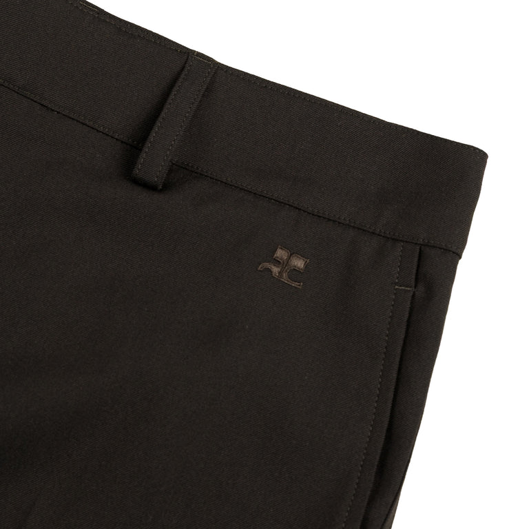 Courreges Light Twill Bootcut Pants (Chocolate)
