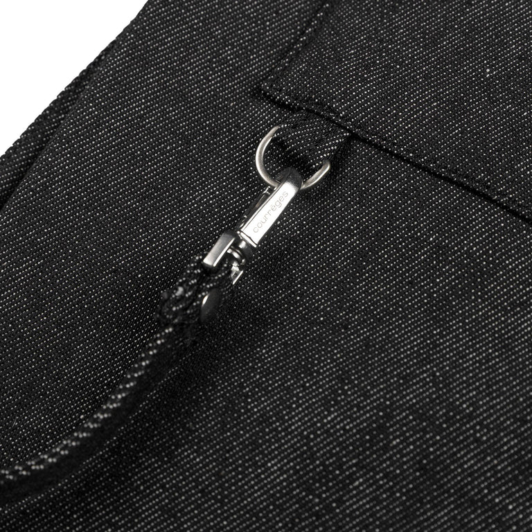 Courreges 2-Pocket Denim Pants (Black)