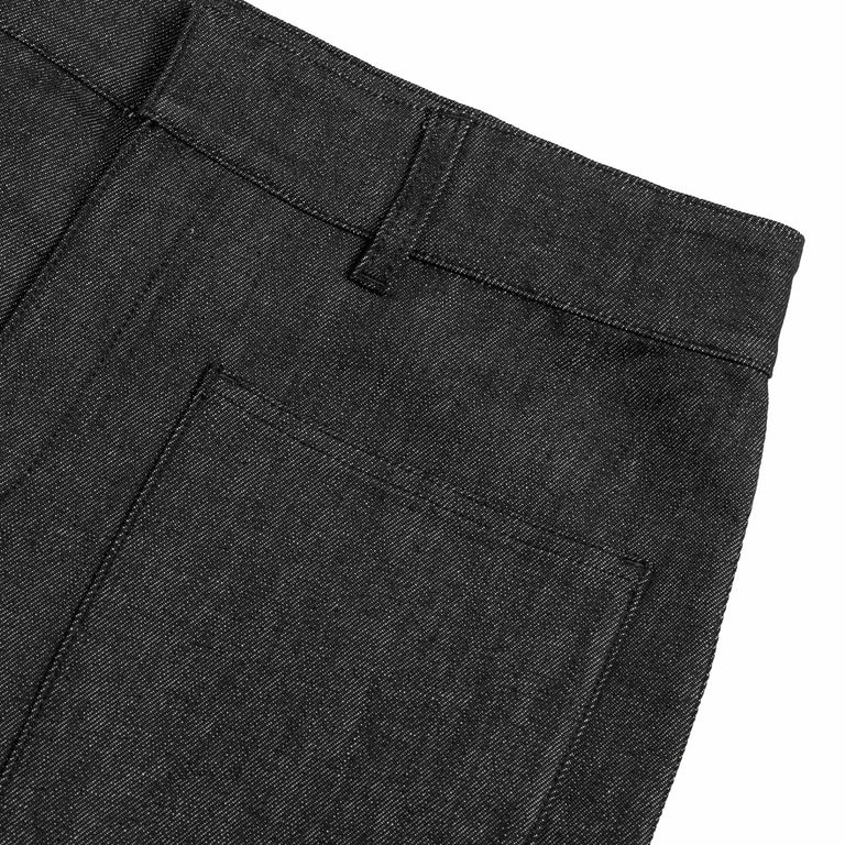 Courreges 2-Pocket Denim Pants (Black)
