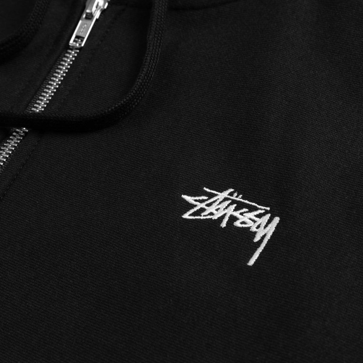 Stussy Stock Logo Zip Hoodie | Apparel » Buy online now!