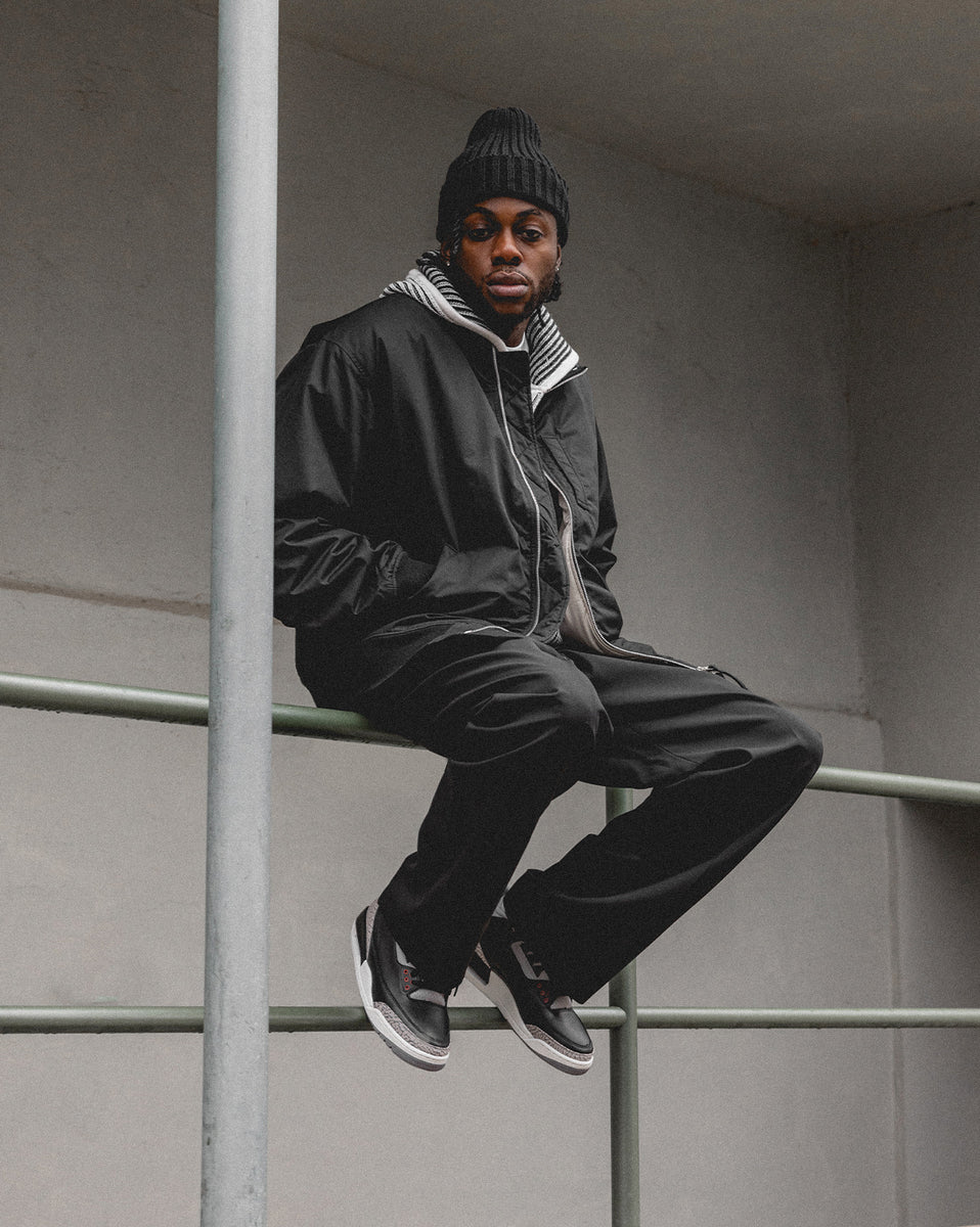 On Feet Retro Black Cement Mens Retro Og Jordan Black Cement Shirt