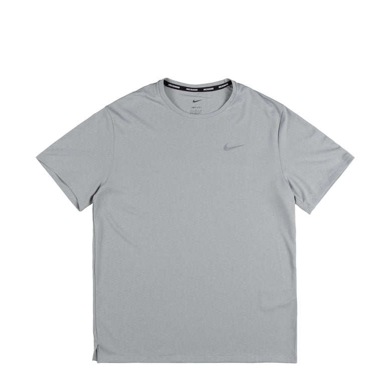 Nike Dri-Fit Miler UV Running Top - XL / Grey Fog / Particle Grey / Heather / Reflective Silver