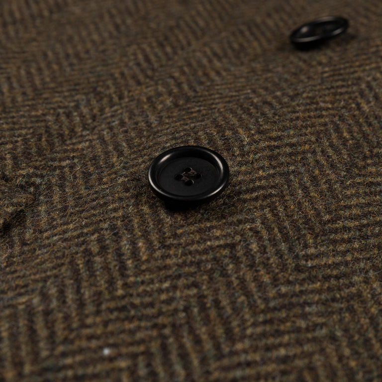Sunflower DB Coat Herringbone (Green)