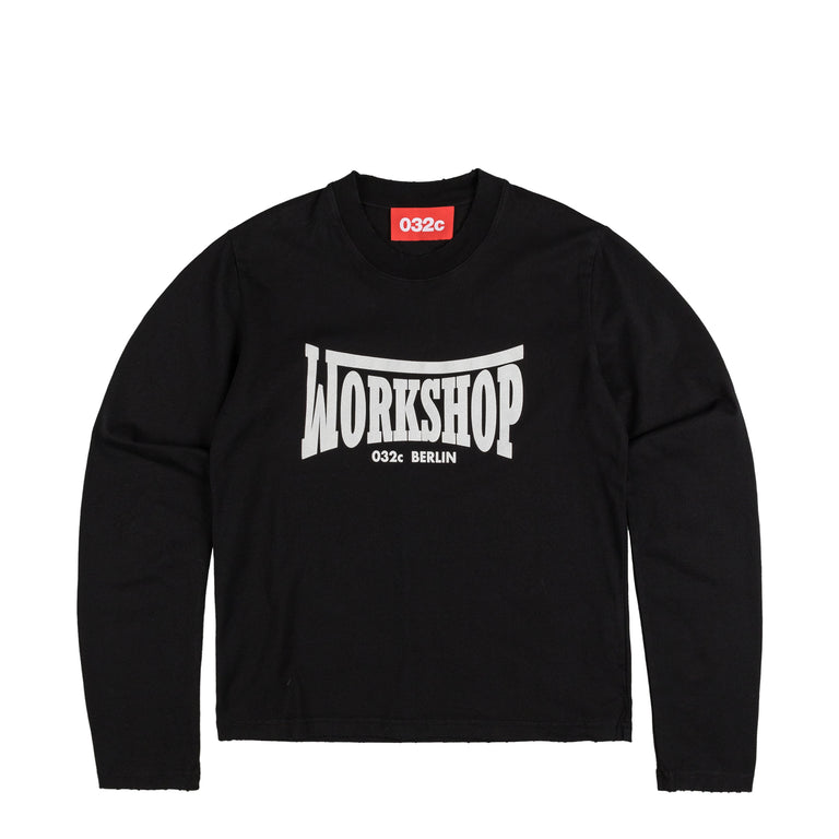 032c ''Victor'' Tight Longsleeve - XL / Faded Black