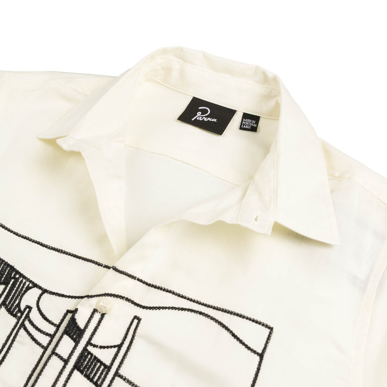 By Parra The Dunes Short Sleeve Shirt (Off White)
