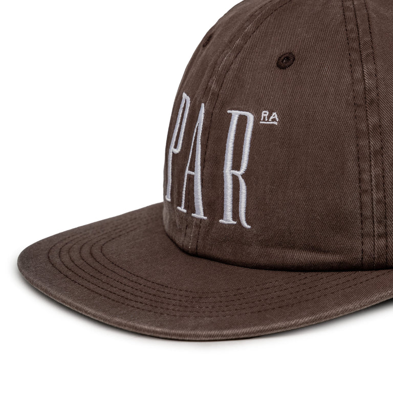 By Parra Store Logo 6 Panel Hat (Brown)