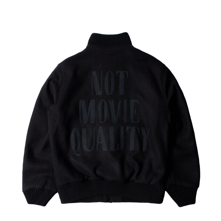 By Parra Not Movie Quality Varsity Jacket (Black)