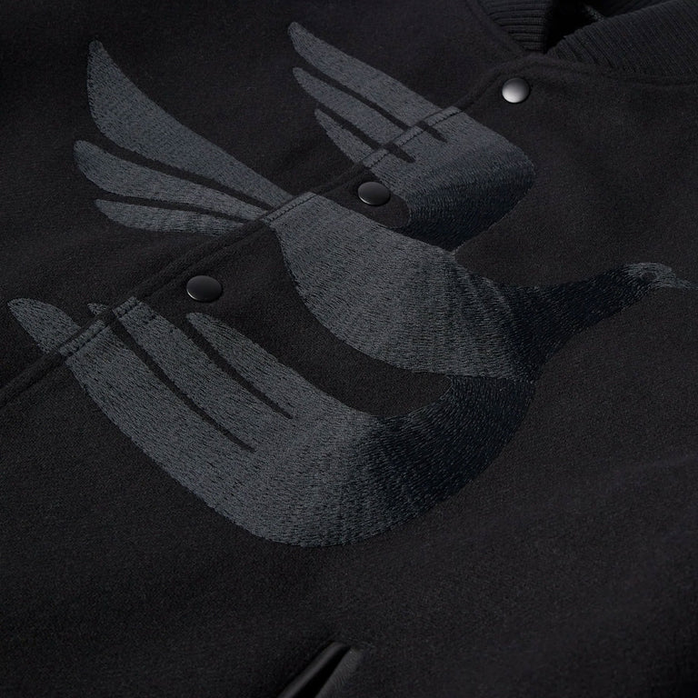 By Parra Not Movie Quality Varsity Jacket (Black)