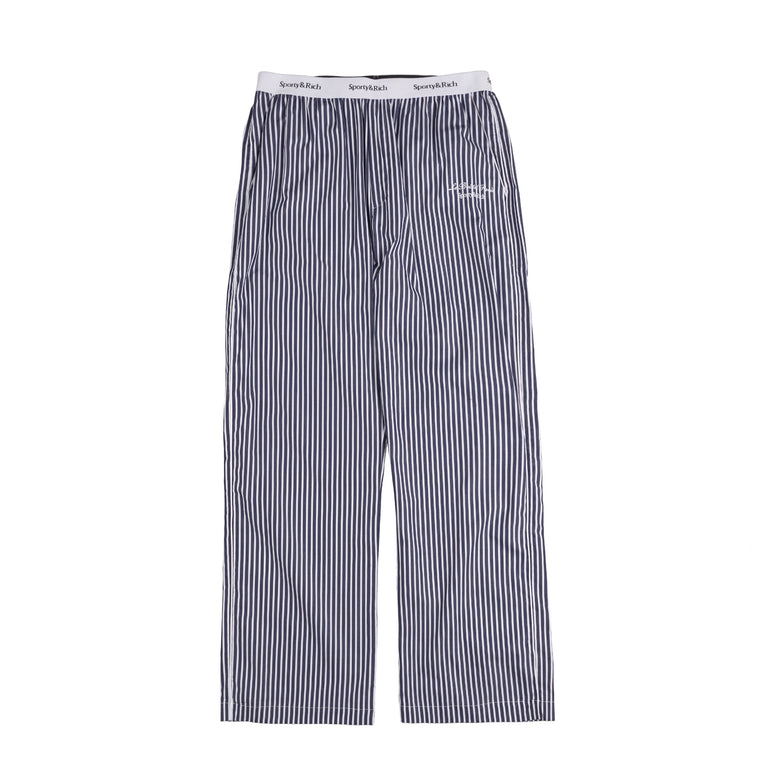 Sporty & Rich Faubourg Pyjama Bottom - XL / Navy / White