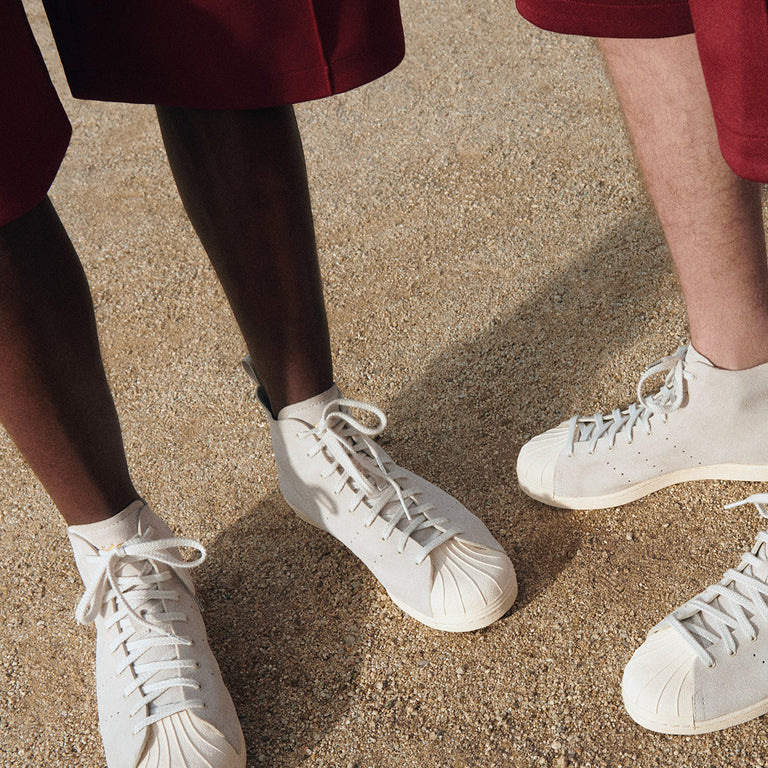 Adidas x Wales Bonner Superstar Hi onfeet
