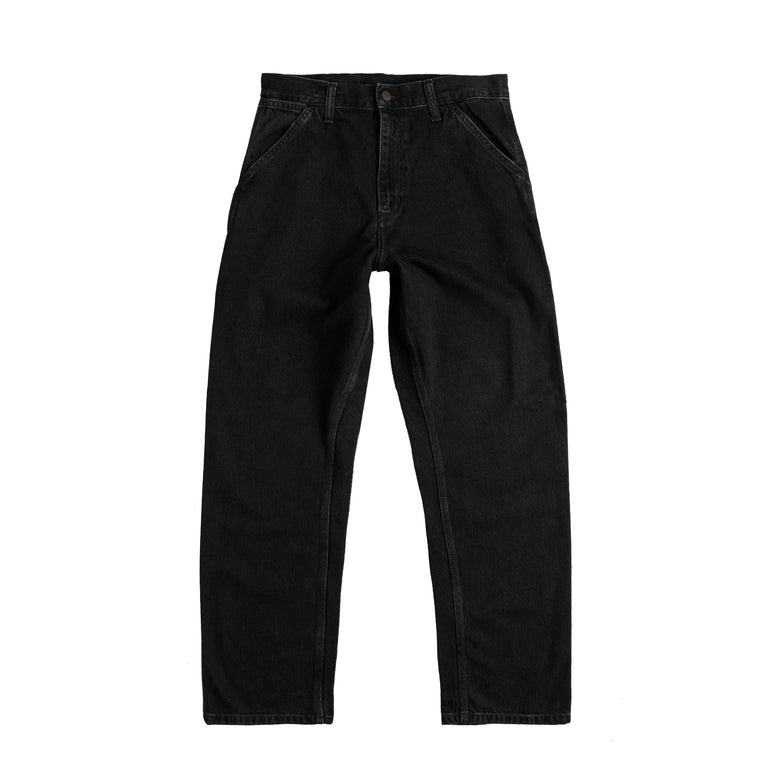 Carhartt WIP Single Knee Pant - 28 / Stone Washed Black