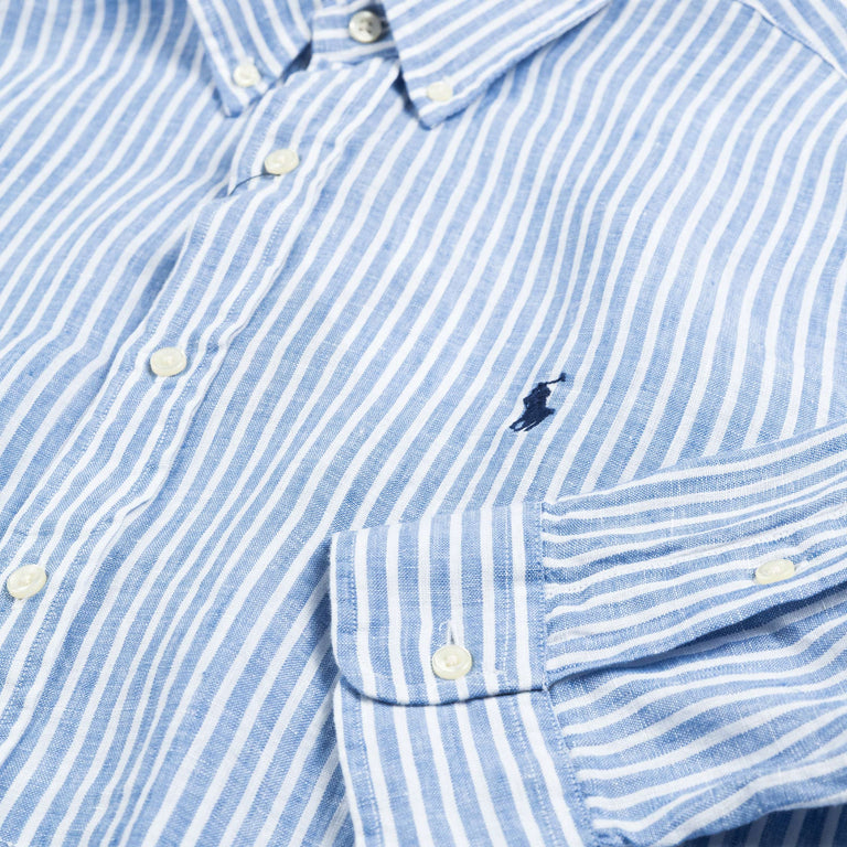 Polo Ralph Lauren Custom Fit Striped Linen Shirt