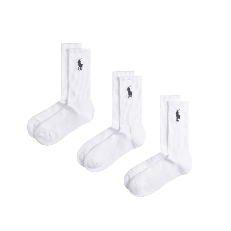 Polo Ralph Lauren Crew Socks Big Pony 3 Pack