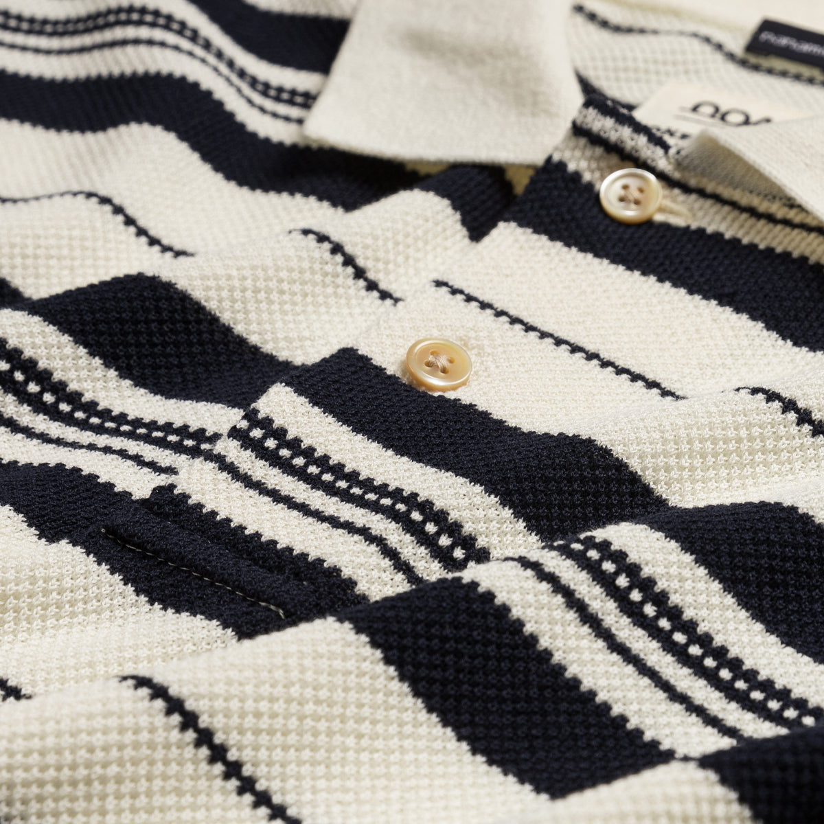 Nanamica Stripe Polo Sweater | Apparel » Buy online now!