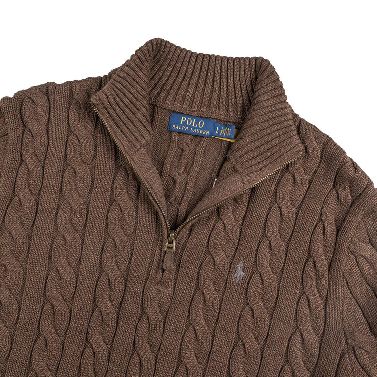 Polo Ralph Lauren Cable-Knit Cotton Quarter-Zip Jumper