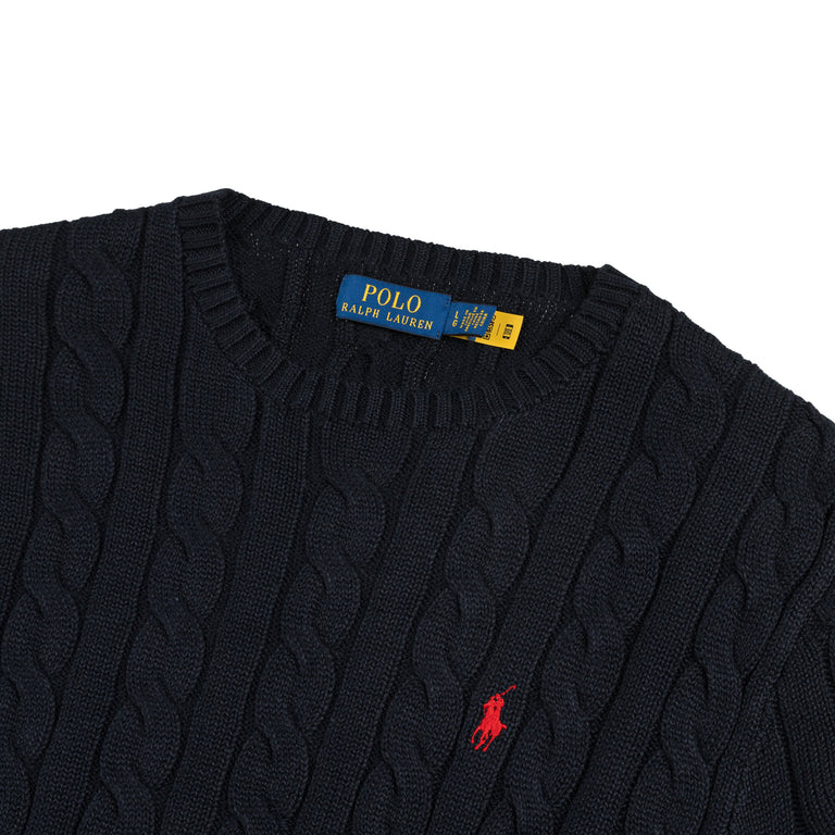 Polo Ralph Lauren Cable-Knit Cotton Jumper (Hunter Navy)