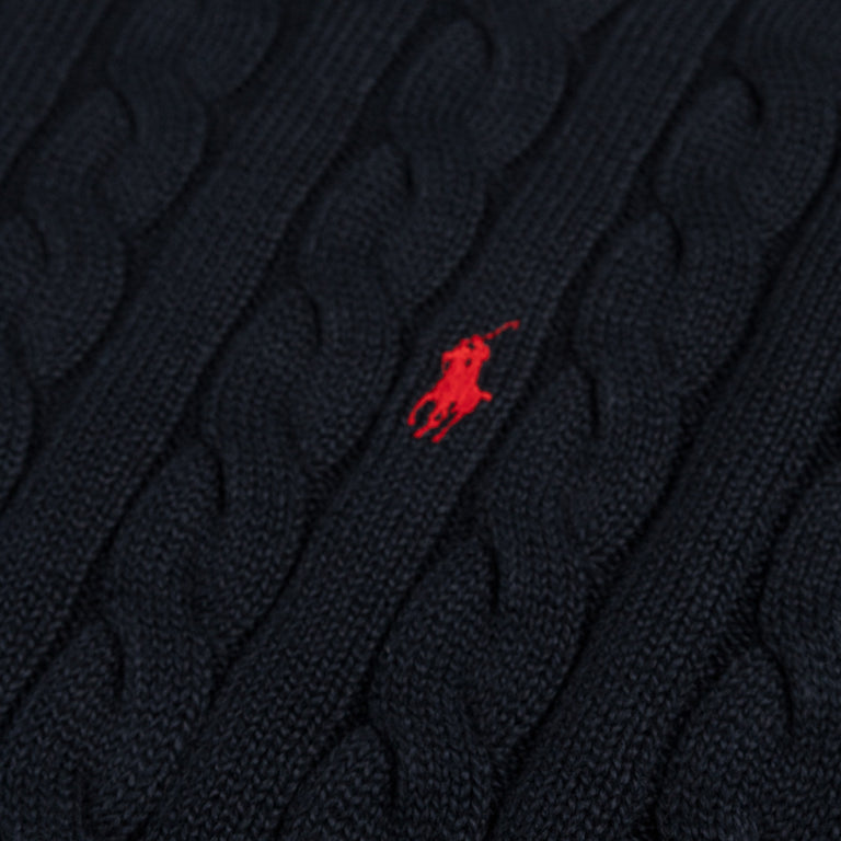 Polo Ralph Lauren Cable-Knit Cotton Jumper (Hunter Navy)