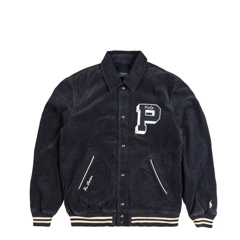 Polo Ralph Lauren Corduroy Letter Jacket (Aviator Navy)