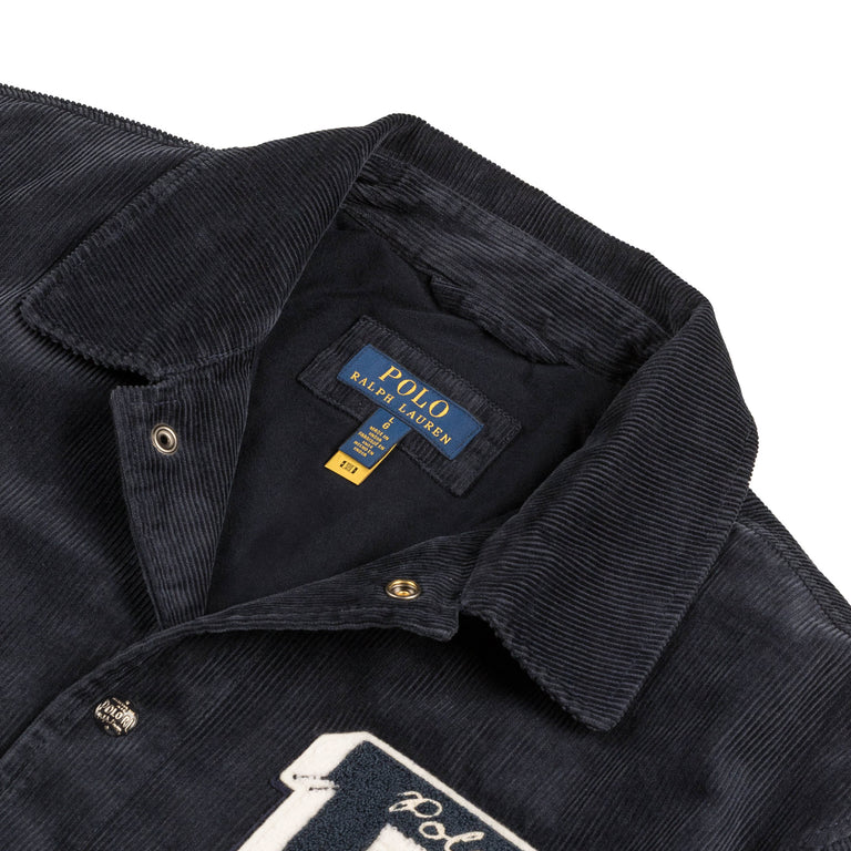 Polo Ralph Lauren Corduroy Letter Jacket (Aviator Navy)