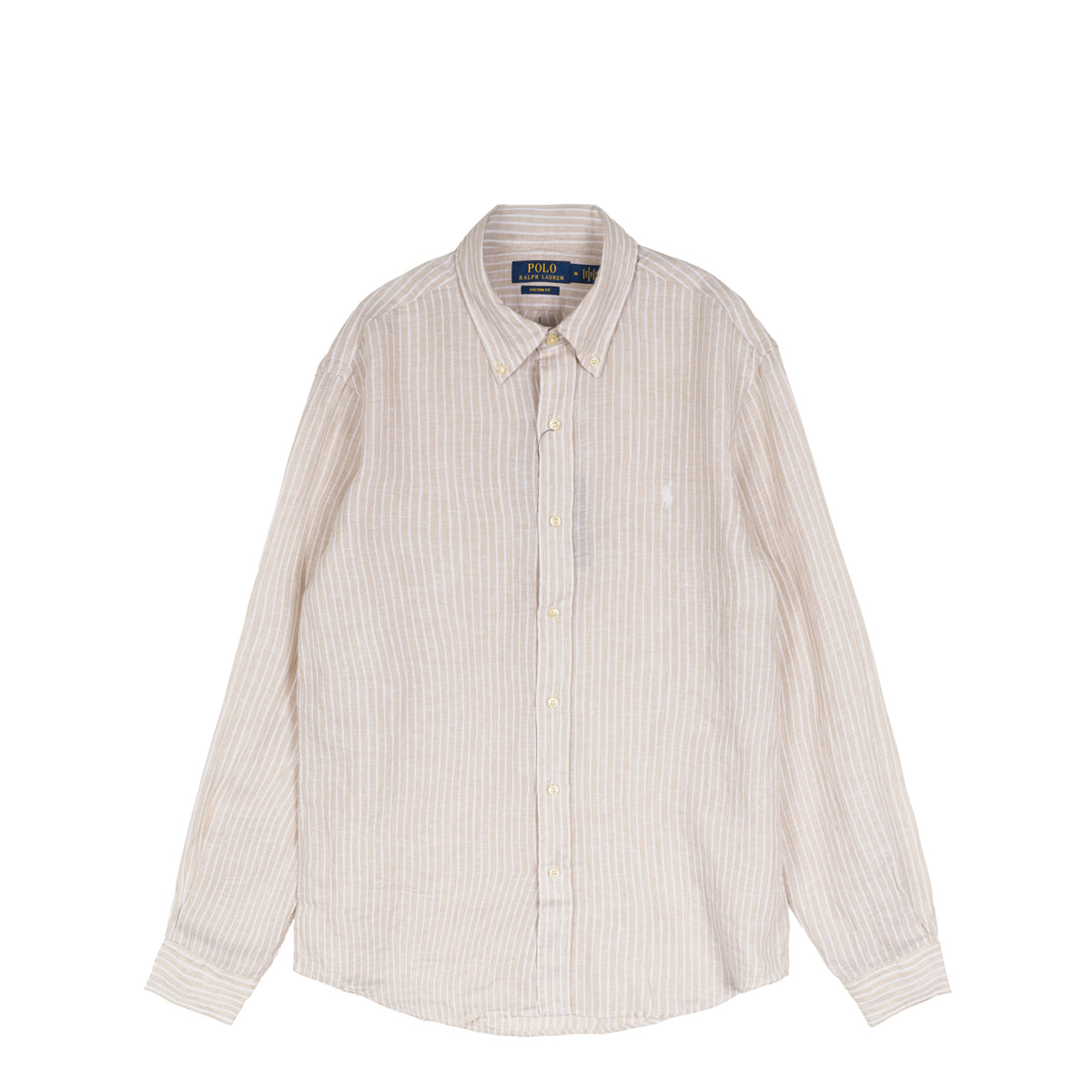 polo ralph dress shirt Polo Ralph Lauren Custom Fit Striped Linen Shirt
