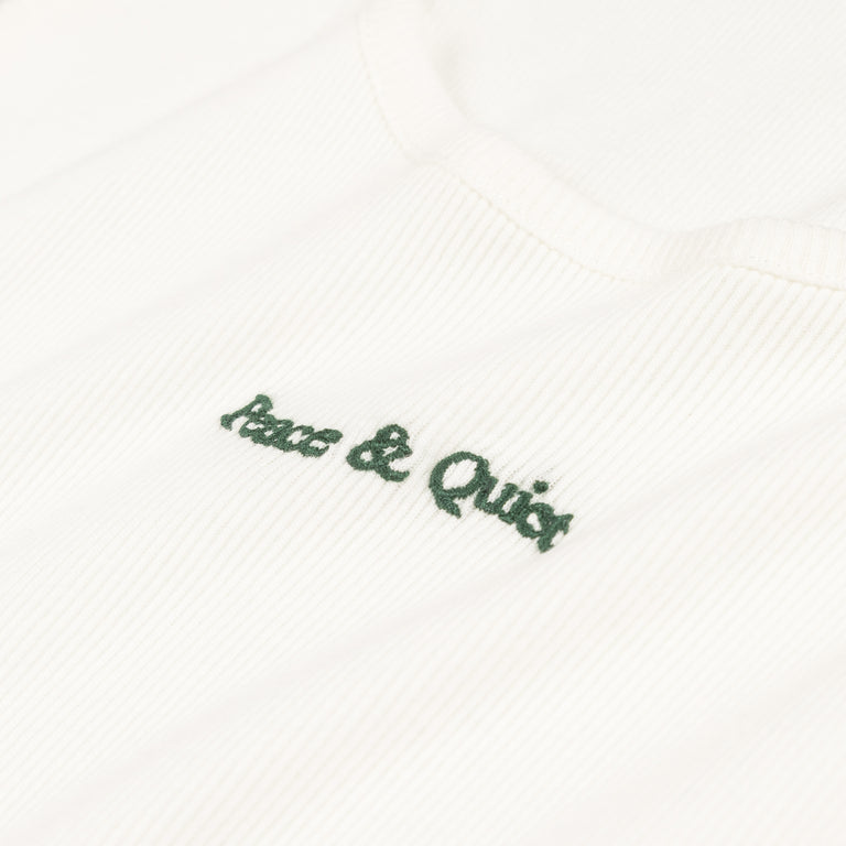Museum of Peace & Quiet Wordmark Ribbed Tank Top