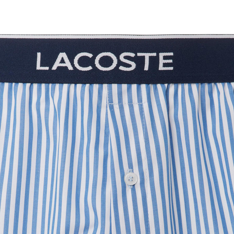 Lacoste 3-Pack Cotton Poplin Boxers (Blue / Navy Blue)