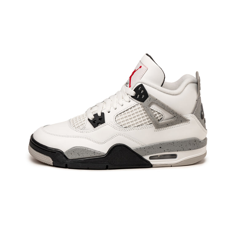Nike Air Jordan 4 Retro *White Cement* *GS* - 39 / Summit White / Fire Red / Tech Grey / Black