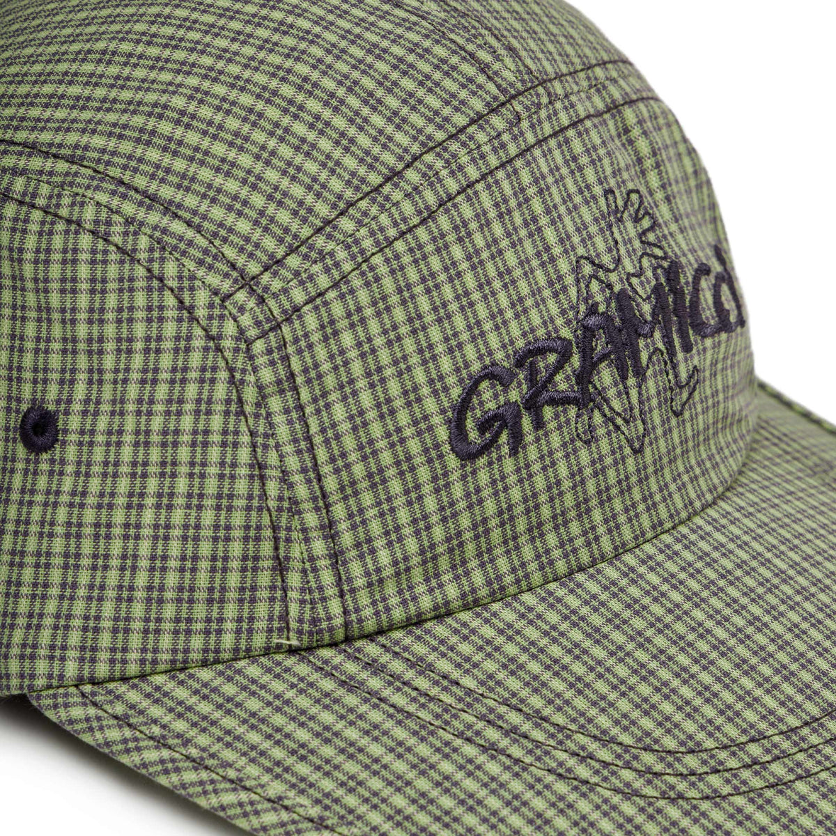 Gramicci Checkered Long Bill Cap in Sierra Check Mint