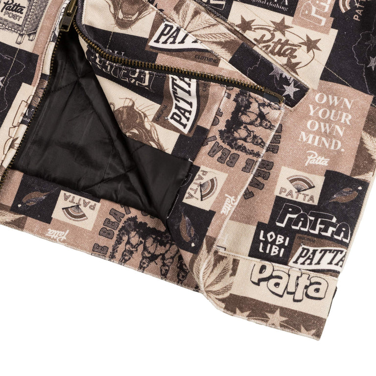 Patta Collage Insulated Canvas Jacket