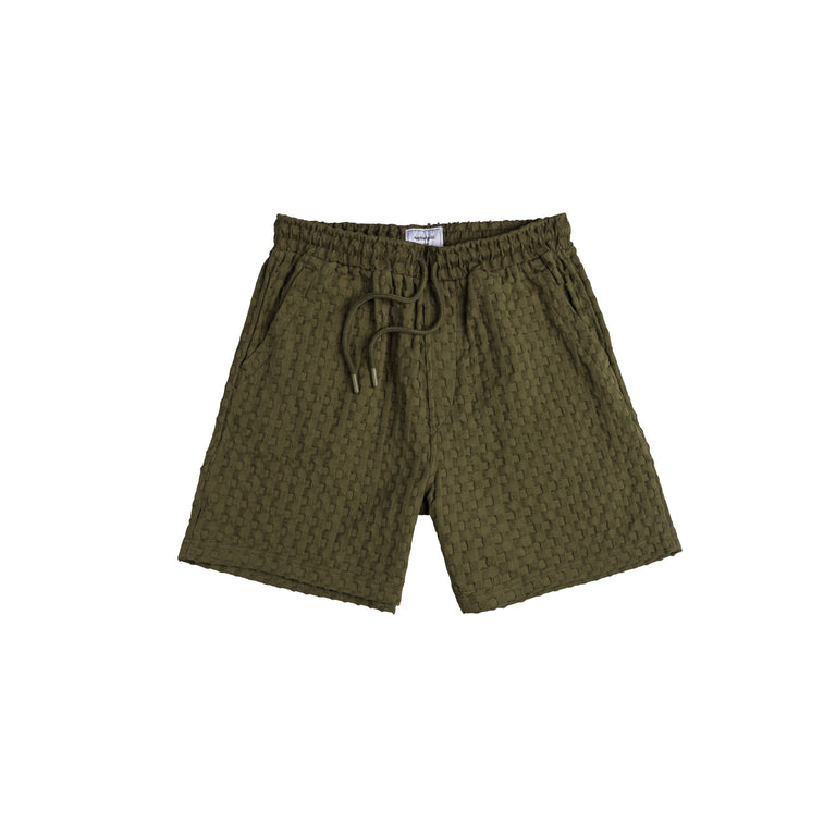Asphaltgold Waffle Shorts - S / Olive