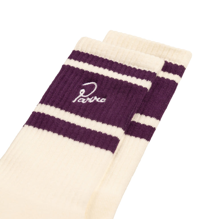 By Parra Signature Striped Crew Socks