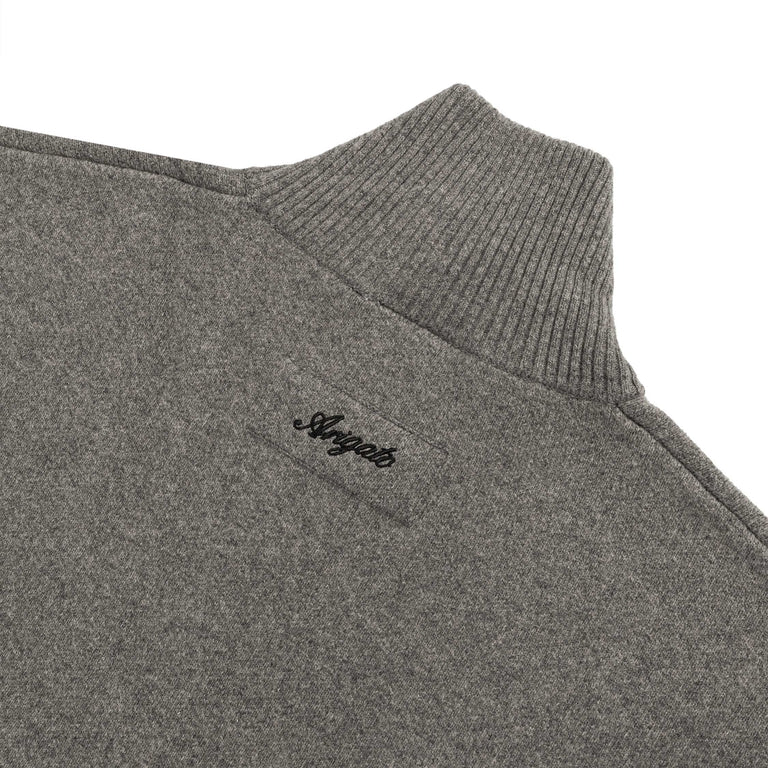 Axel Arigato Core Zip-Up Sweater (Grey Melange)