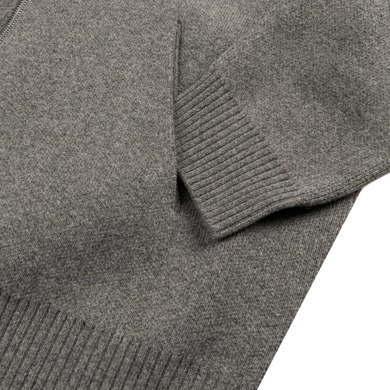 Axel Arigato Core Zip-Up Sweater (Grey Melange)