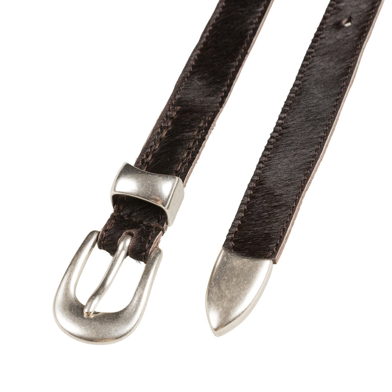 Our Legacy Belt 2 CM (Chocolate Hair On Hide)