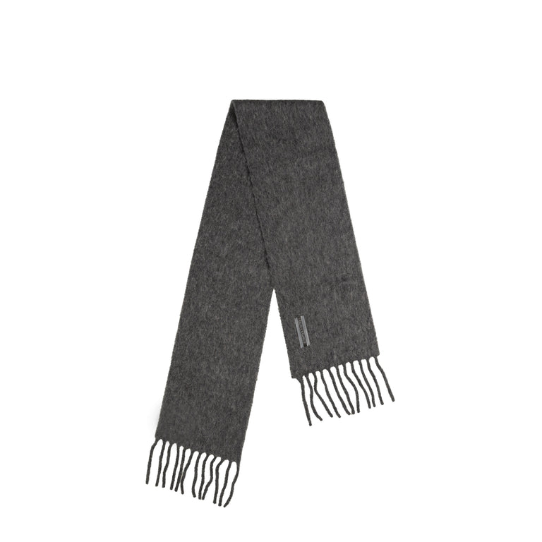 Our Legacy Estate Scarf (Phantom Fuzzy Alpaca) onmodel